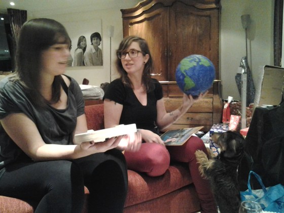 Nikki reading her poem