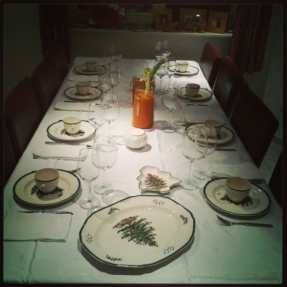 The Christmas table