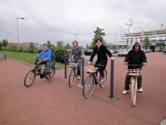 Ready for our bike ride architectural tour!