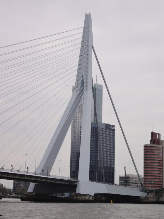 Last view of the Erasmus Bridge before taking the ferry back to Heijplaats!