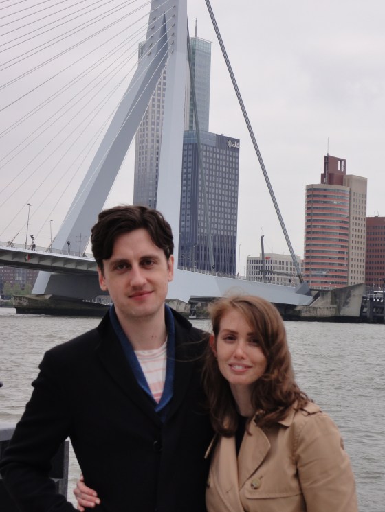 Koen and me with the bridge