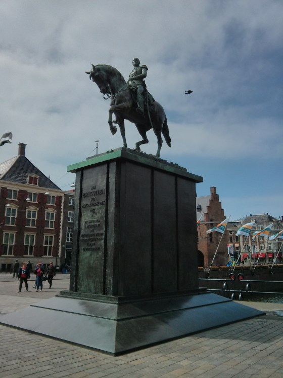 Equestrian statue of King William II guarding the main Stadtholder's Gate, that dates from around 1600