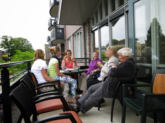 Enjoying family and nice weather