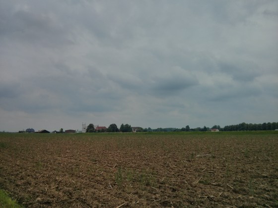 Otherside of the river with the brewery (the white builiding) in view