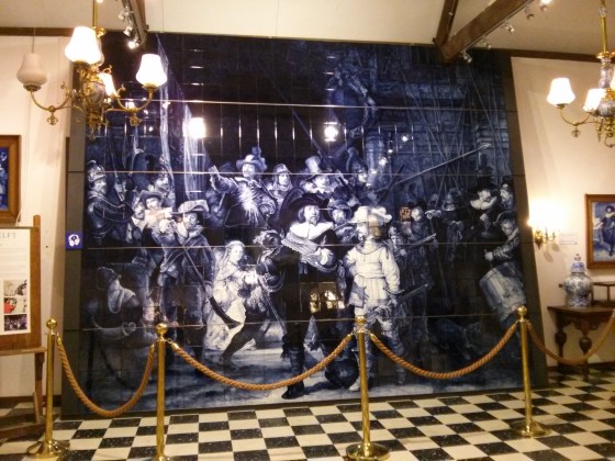 Delftware version of Rembrandt's The Nightwatch (Read below)