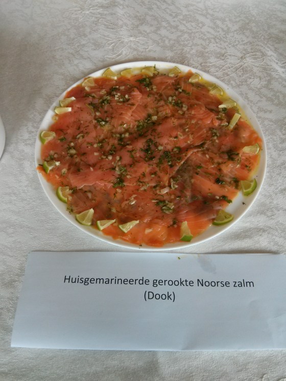 Dook's house-marinated Norwegian smoked salmon