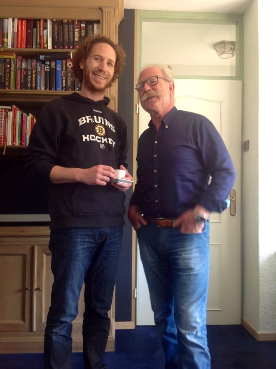 Chris and his father, Arie