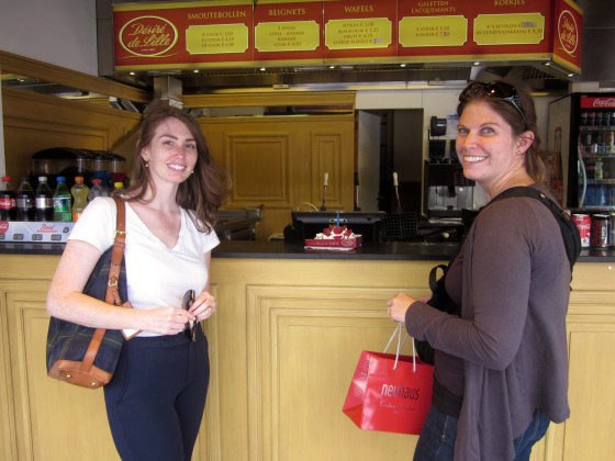 Ordering a real Belgian waffle