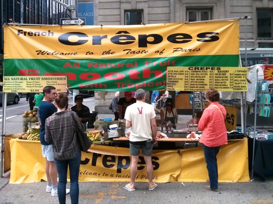 Next round: smoothies and crepes