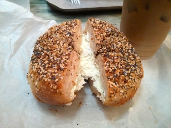 My everything bagel with scallion cream cheese!