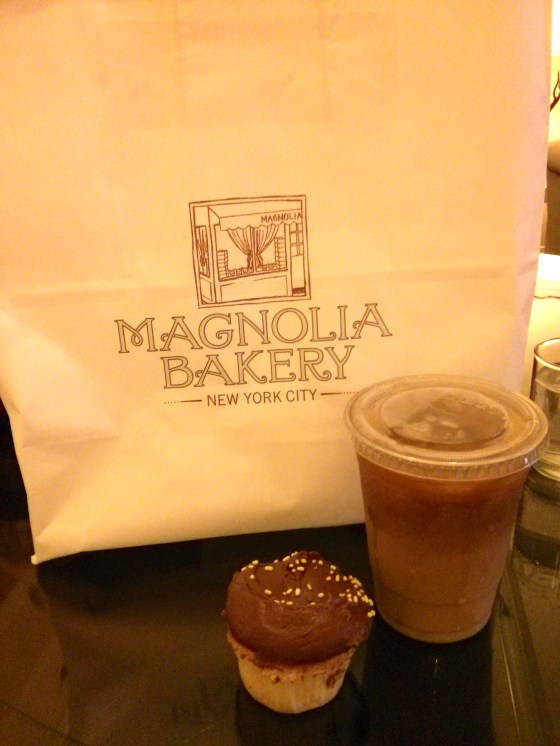 Breakfast of champions! Cupcakes and iced coffee..yum!