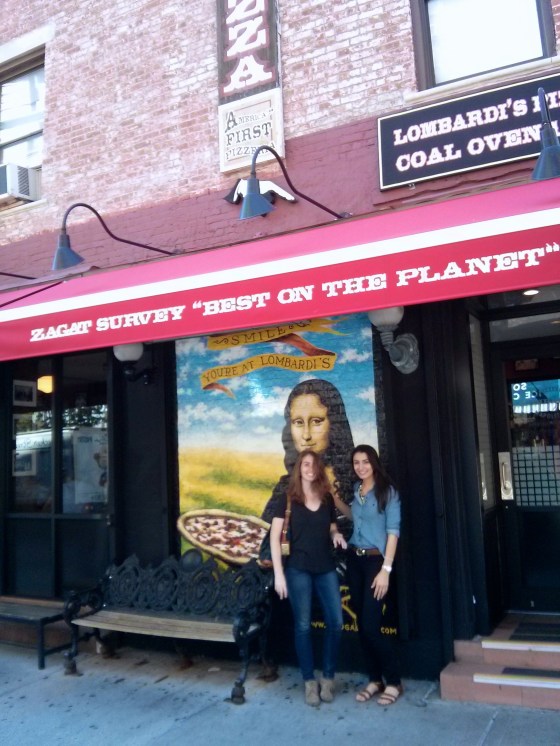 Christine and me in front of Lombardi's, America's first pizzeria! It had been almost 3 years since we've seen each other!
