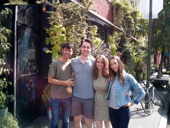 Koen and me with Danny and Christina