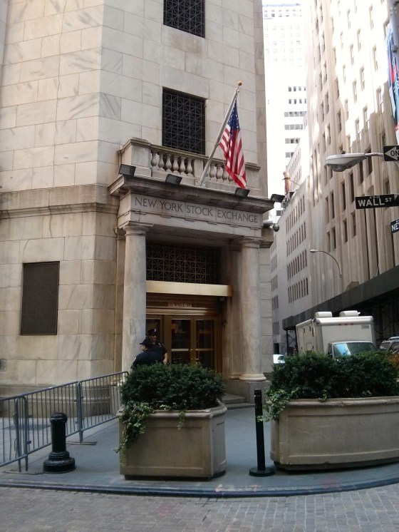 New York Stock Exchange on Wall Street
