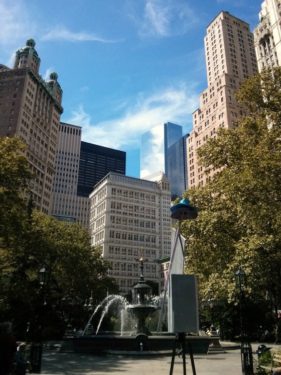 City Hall Park facing south