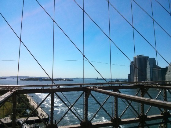 Statue of Liberty on the right