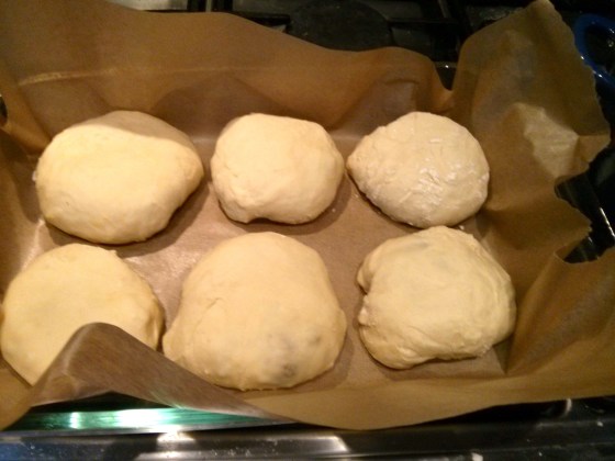 First batch going into the oven