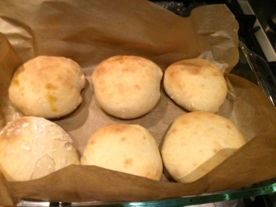 First batch out of the oven, after cooking for 30 minutes