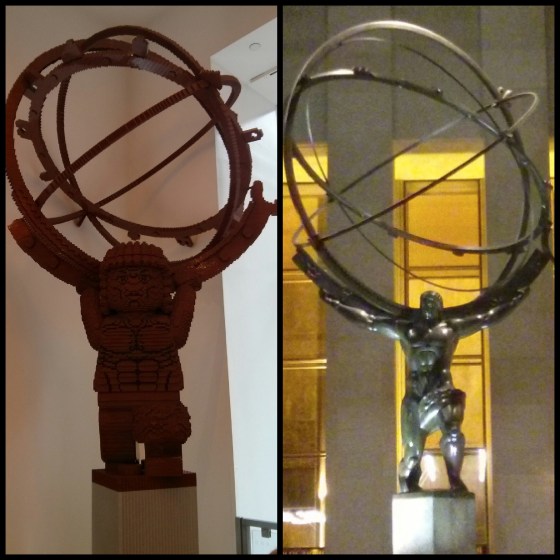 Lego verslons of Rockefeller Plaza