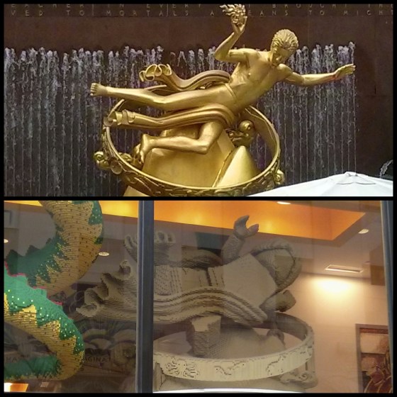 Lego verslons of Rockefeller Plaza