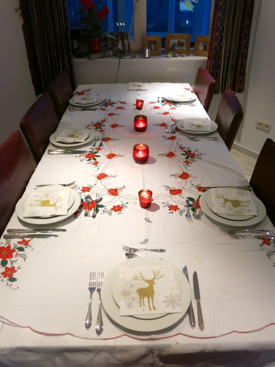 The Christmas table!