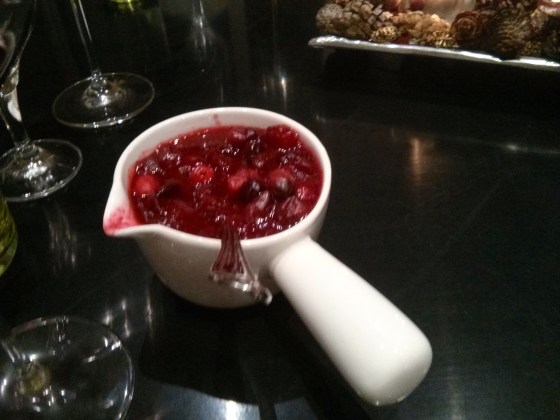 Cranberry sauce http://www.foodnetwork.com/recipes/emeril-lagasse/cranberry-sauce-recipe/index.html