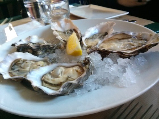Oysters as an amuse bouche!