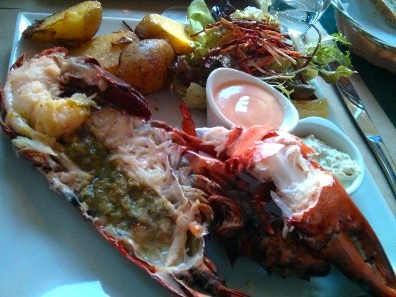 Lobster for the birthday boy