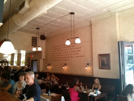 Inside Markt, the Belgian restaurant in Chelsea