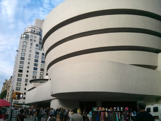 Waiting in line at the Guggenheim