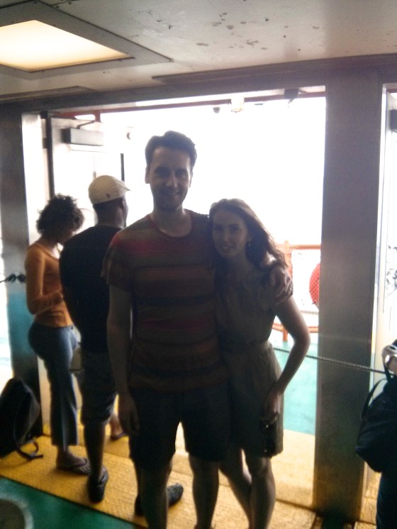 Koen and me on the ferry