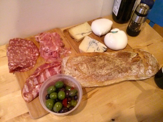 Setting the table for my birthday dinner