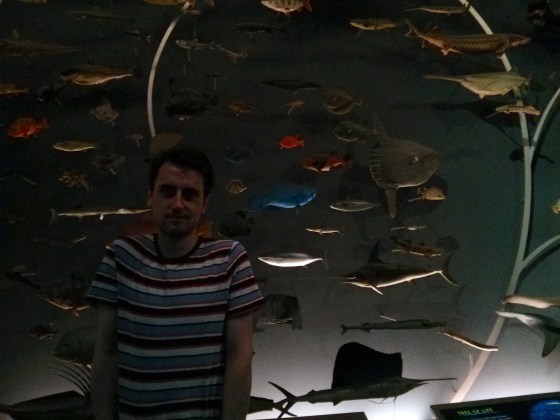 Koen in front of the Tree of Life - Vertebrates