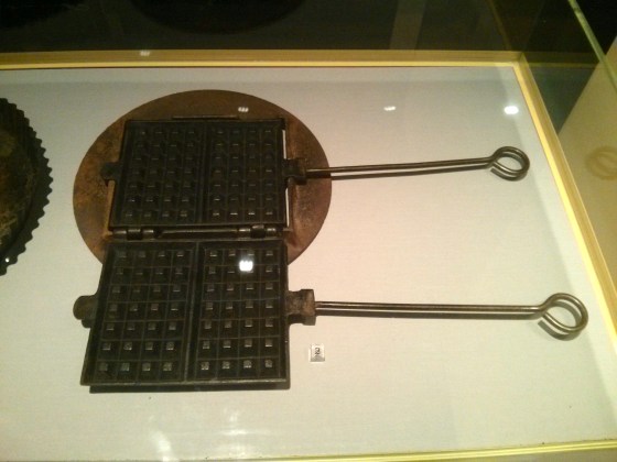 An old waffle iron 