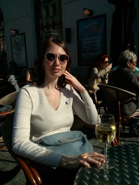 I was happy to wear my new sunglasses!