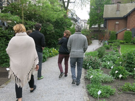 Enjoying the family walk