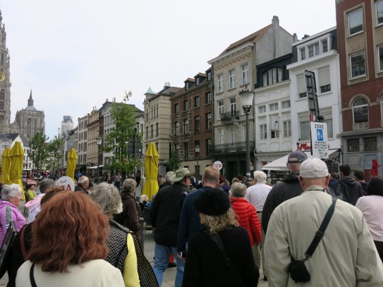 Everyone seemed to have the same idea about coming to the historic district