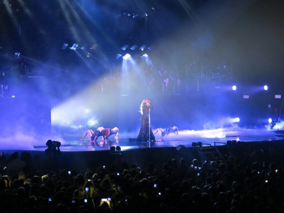 Belting out a ballad