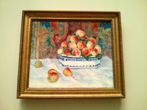 Still Life with Peaches, Auguste Renoir, 1881