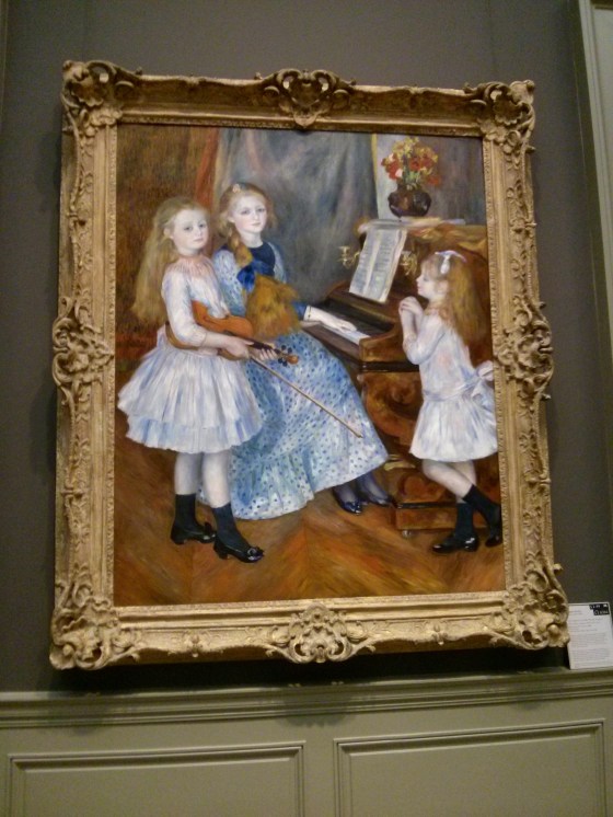 The Daughters of Catulle Mendès, Huguette, Claudine, and Helyonne, Auguste Renoir, 1888