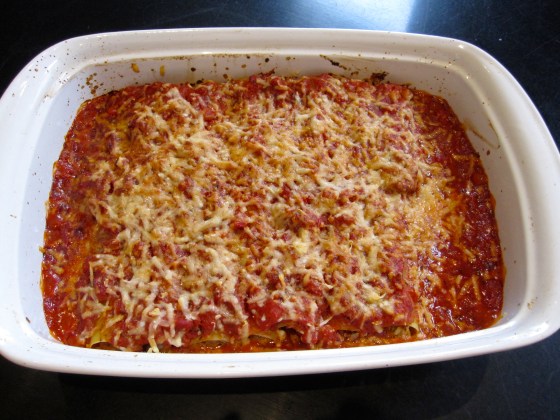 Cannelloni al Forno fresh out of the oven!