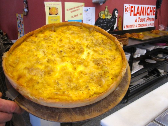 Closeup of the flamiche