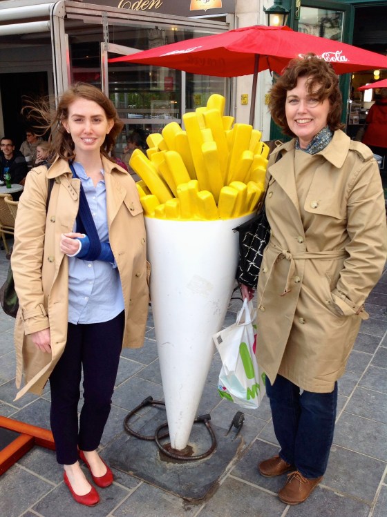 Quick pose at Frituur Max
