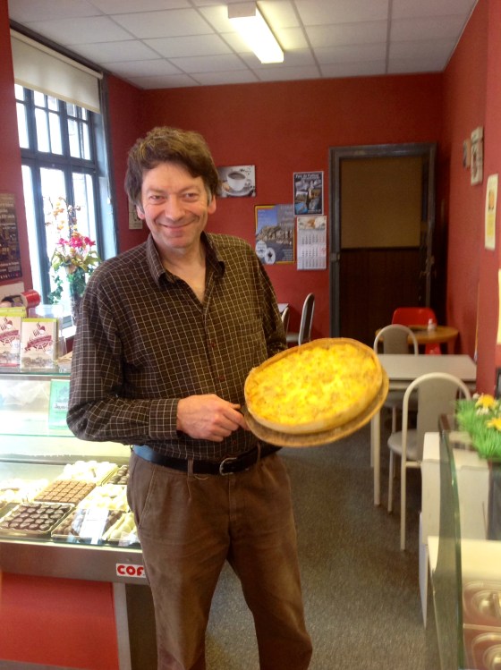 Our happy baker with the flamiche
