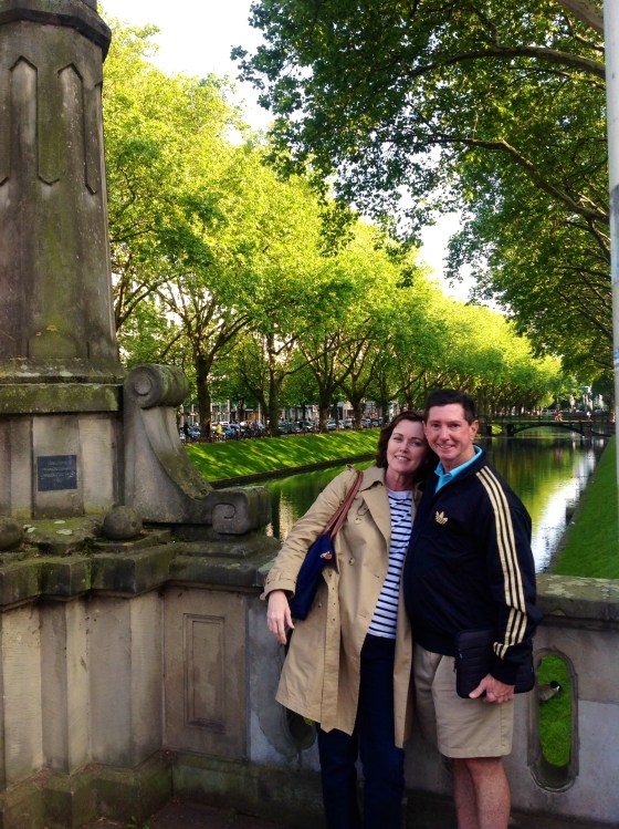 Mom and Dad in front of Köningsallee