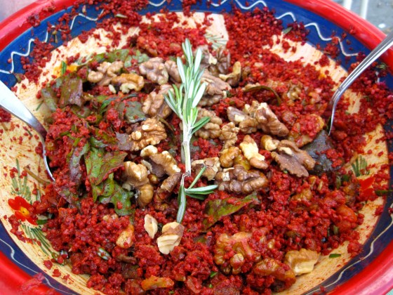 Millet salad with beets