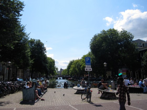 Walking along the canals