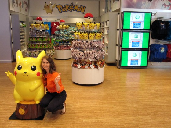 Posing with Pikachu