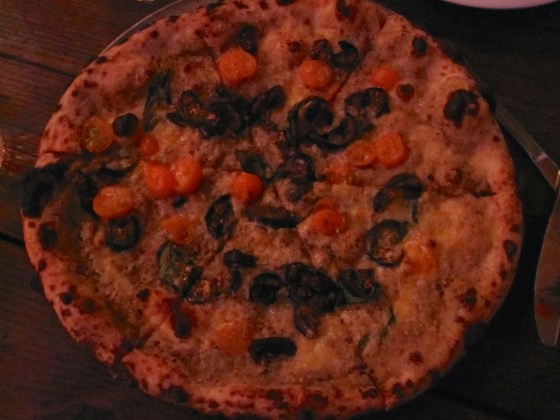 The Nightman - ascutney mountain, eggplant, sungold tomato, and basil (1 of 6 pizzas)