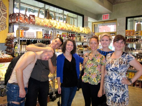 Group photo inside Di Palo's!